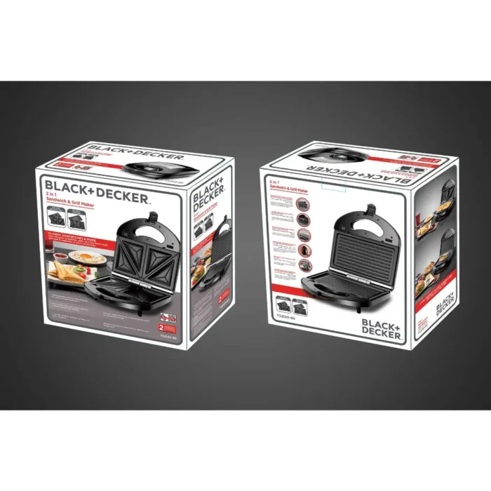Black+Decker -2 Slice Sandwich Maker - Image 4